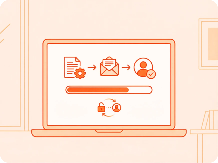 3.お申込み手続き、アカウント発行のイメージ画像